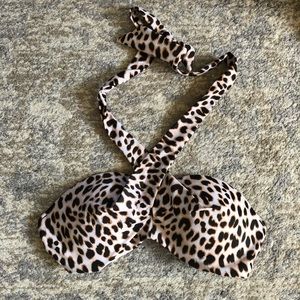 Leopard Print Victoria’s Secret PINK Bikini Top